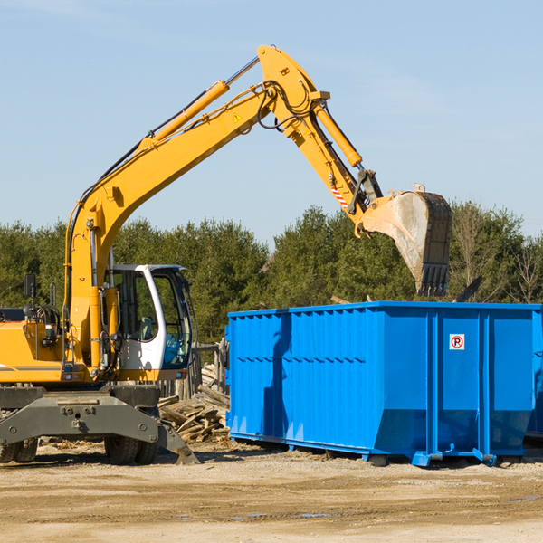 what are the rental fees for a residential dumpster in Falkner